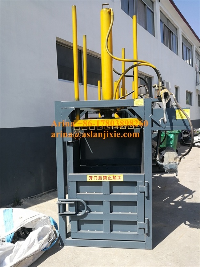 Vertical Hydraulic cardboard box baling press hydraulic carton compress baler packing machine