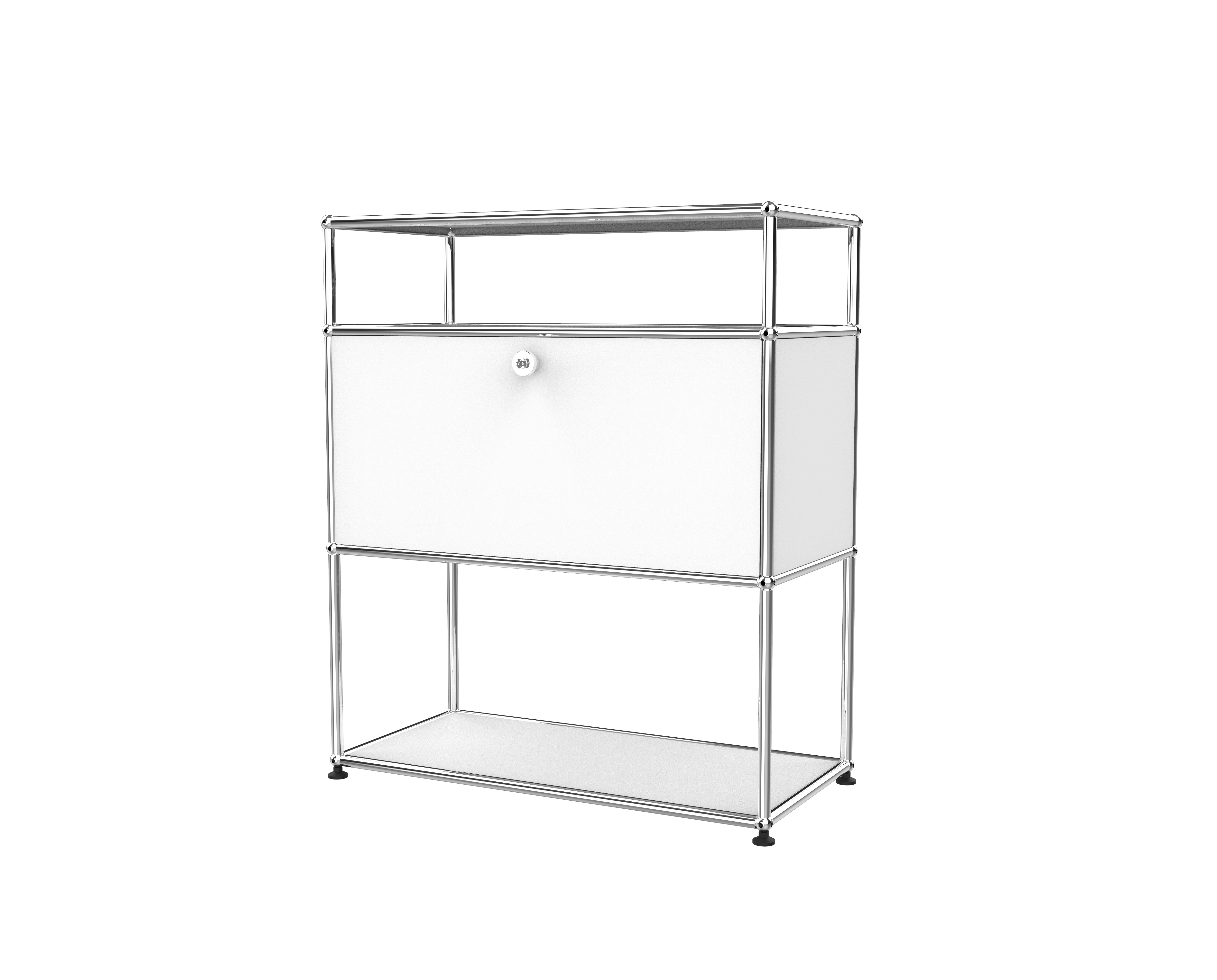 Modern Nordic Design Stainless Steel Office Storage Cabinet Floor Stand Shelving with Open Storage Shelves