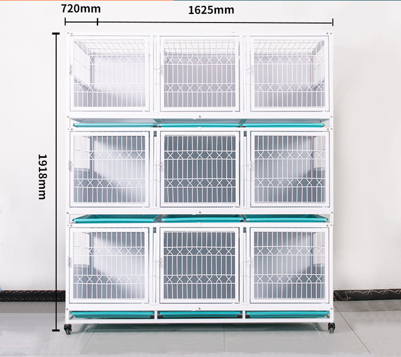 2023 Novelty Designed China Commercial Glass Stackable Pet Animal Dog Breeding Cages Large Heavy Fashion Dog Pet Metal Cage