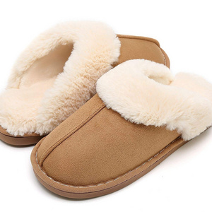 Classic women men winter indoor slipper cheap slipper sheepskin slipper