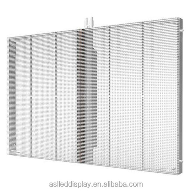 P3.91 glass mesh soft flexible led curtain indoor transparent led display screen