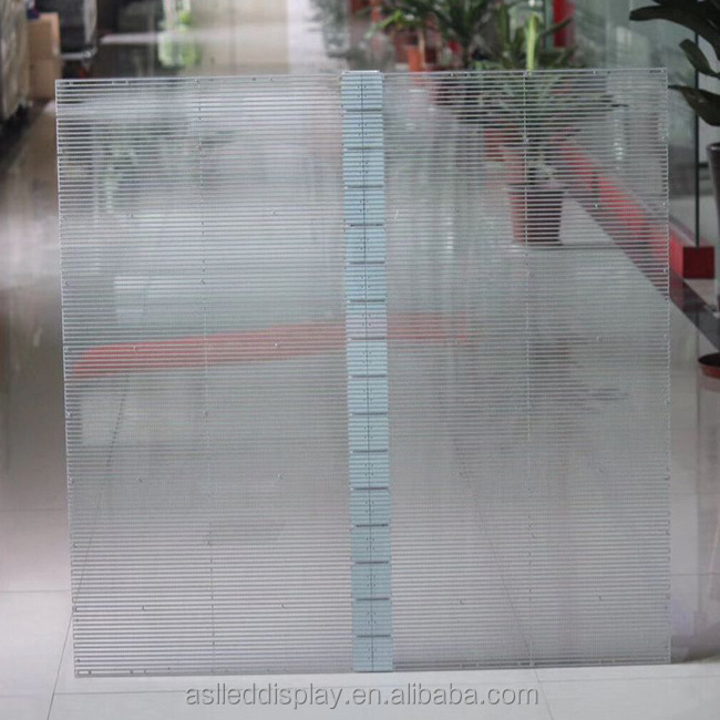 P3.91 glass mesh soft flexible led curtain indoor transparent led display screen