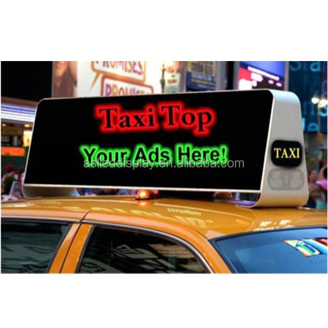 p5 mm taxi led display / taxi top led display/ led top car roof display screen for advertisement