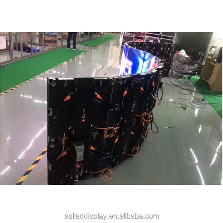 outdoor round led video screen curved shaped led display 360 degree curve led display screen p6 curve led display