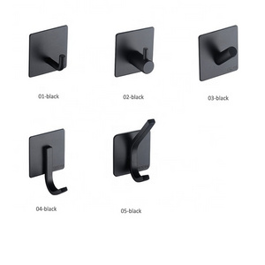 Adhesive Hooks Hanger Bathroom Office Hooks for Hanging Kitchen Bathroom Home on Wall Stainless Steel Wall Hooks