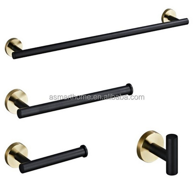 Bathroom fittings toilet accessories 4 5 7 pcs Bathroom Accessory luxury bath hardware sets black hotel Bathroom Accessories Set