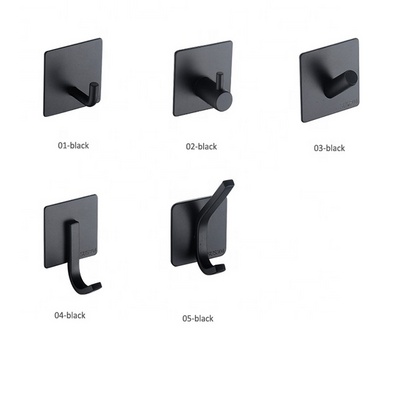 Kitchen bathroom hooks Modern steel Decorative bathroom hook self-adhesive Towel Metal Door Hanger Coat vintage coat hooks