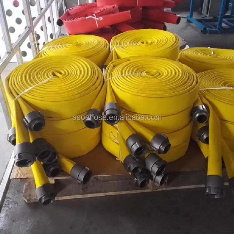 PU Lined Firefighting Hose Single Jacket Double Jacket Fire Hose