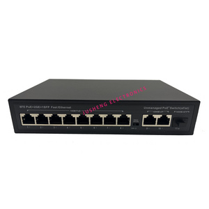 POE Switch /8 x 100Mbps+2 x 1000Mbps+1 gigabit SFP optical port/Standard POE Switch