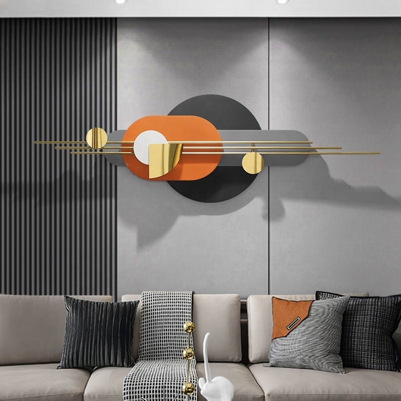 Living Room Decorative Art Wall Art Home Abstract Metal Luxury Decor Home And Office Decorations