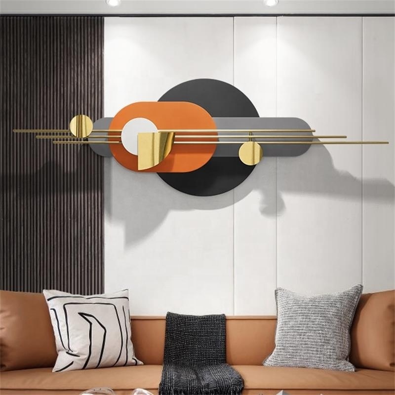 Living Room Decorative Art Wall Art Home Abstract Metal Luxury Decor Home And Office Decorations