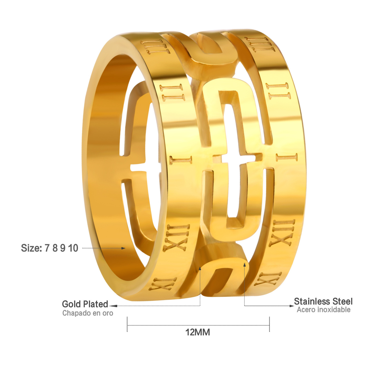 2020 24k Gold Beautiful Price Color Silver Wholesale OEM Luxury Wedding Mens Ring