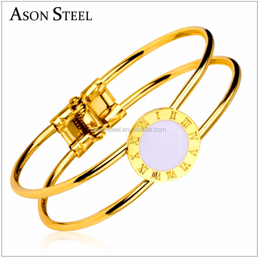 ASON gold bangles Bracelets Bangles Saudi Gold Bracelets for Women Jewelry Charm Bangles