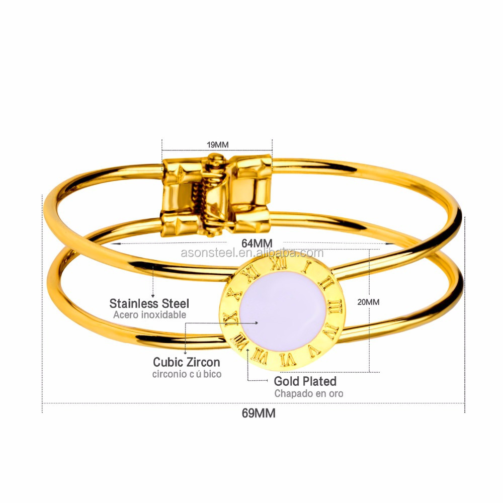 ASON gold bangles Bracelets Bangles Saudi Gold Bracelets for Women Jewelry Charm Bangles