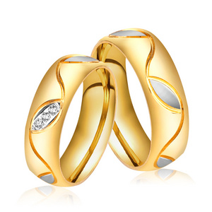 2021 Couple Rings Jewelry Designs Mexican Wedding Women Men Gold Filled Rings