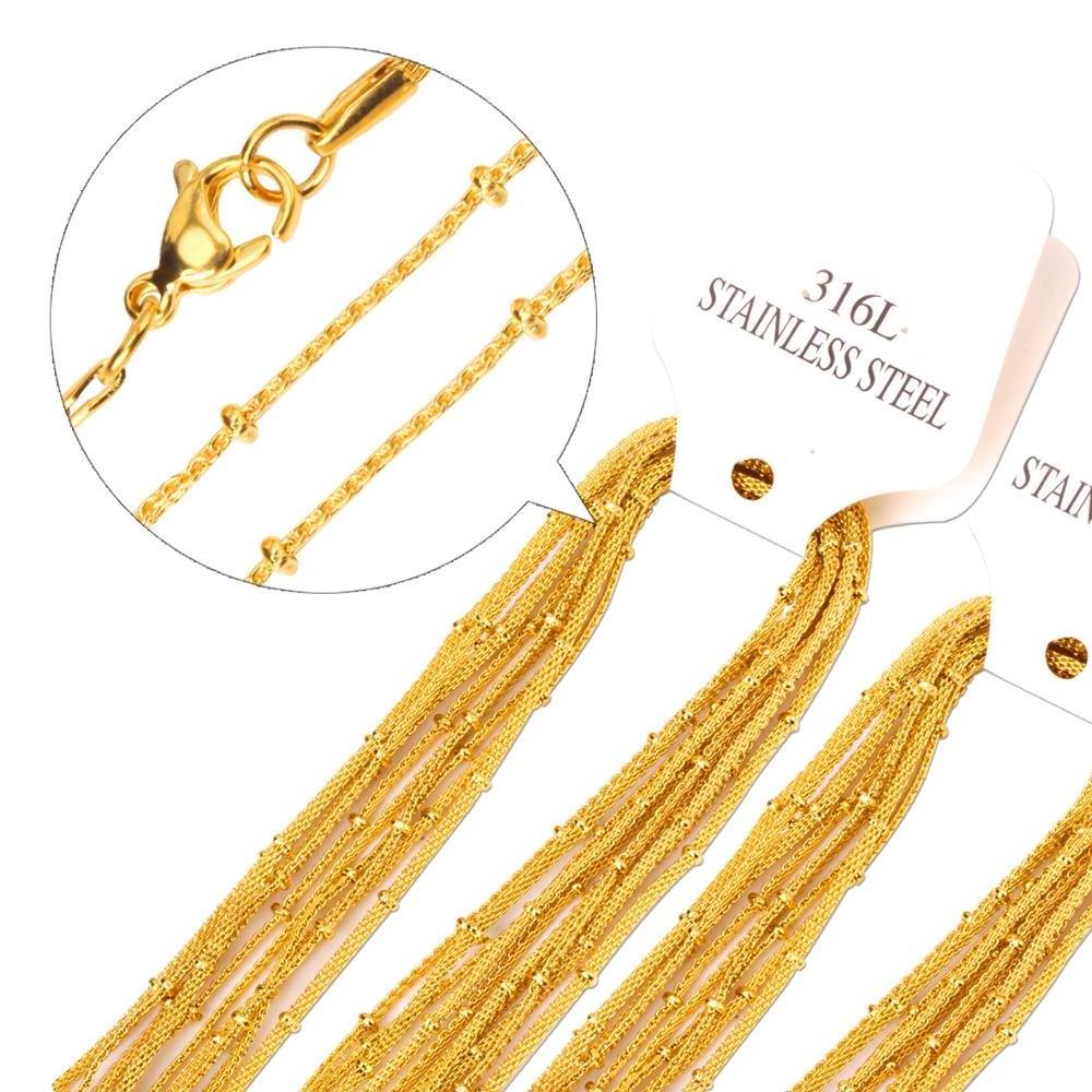 Wholesale Price Gold Color Stainless Steel Chain Fashion Jewelry Snake Necklace Chains Bulk