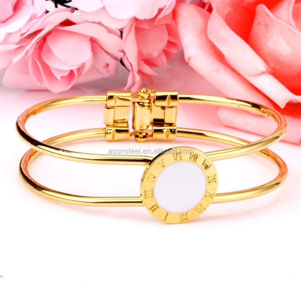 ASON gold bangles Bracelets Bangles Saudi Gold Bracelets for Women Jewelry Charm Bangles