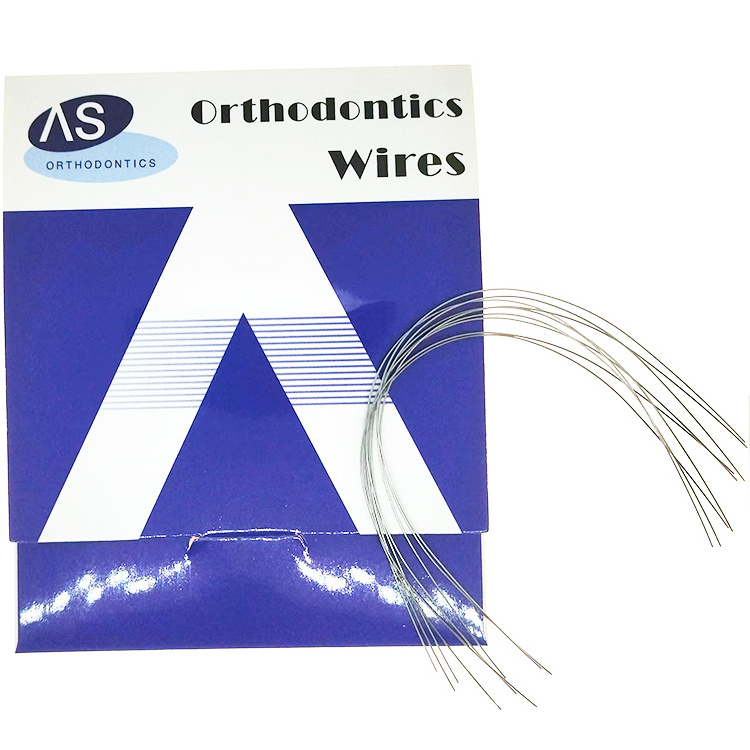 Dental consumables orthodontic metal NiTi archwire with ovoid form