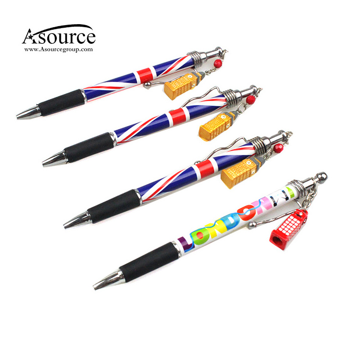 Adorable British Souvenir Gift Pen with Charm