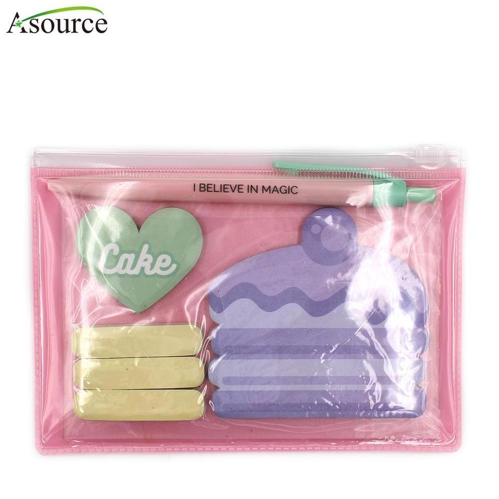 Hot Selling Cute Cake Theme School Stationery Set Gift