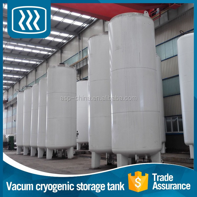 Stainless steel liquid oxygen transport truck air compressor storage tank liquid nitrogen filling vacuum tank for sale