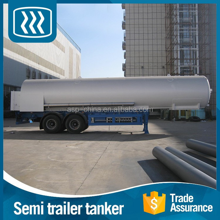 Liquid nitrogen hydraulic vacuum tank trailer stainless steel tank truck co2 liquid transport semi trailer