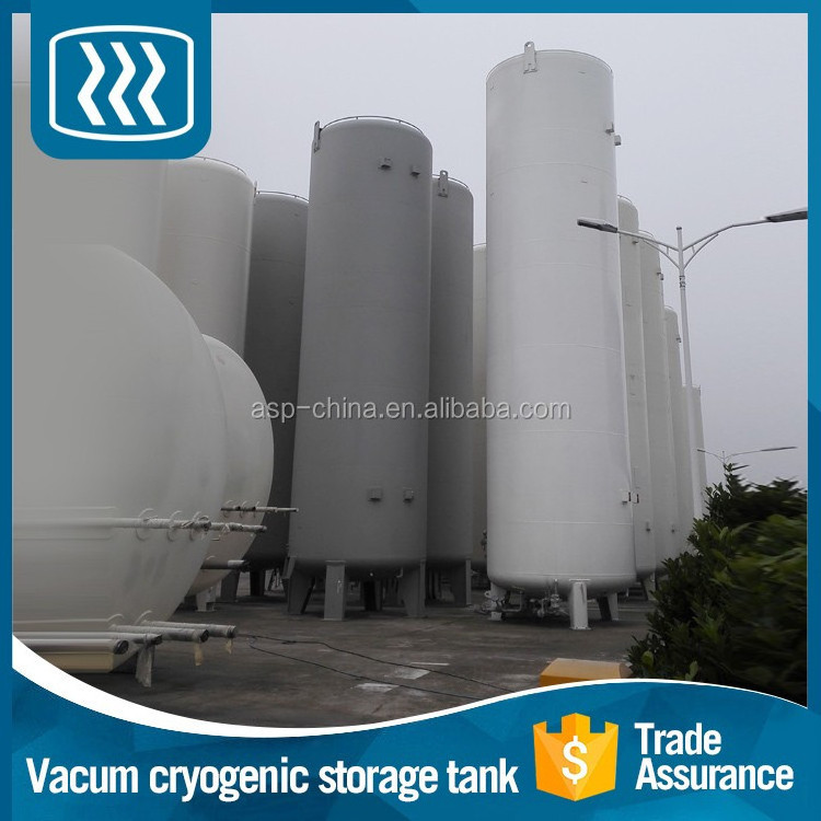 Stainless steel liquid oxygen transport truck air compressor storage tank liquid nitrogen filling vacuum tank for sale