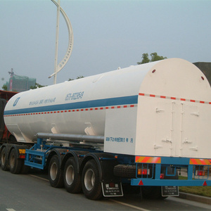 Liquid nitrogen hydraulic vacuum tank trailer stainless steel tank truck co2 liquid transport semi trailer