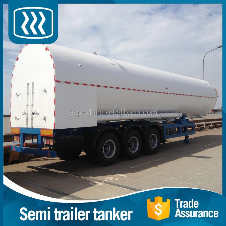 Liquid nitrogen hydraulic vacuum tank trailer stainless steel tank truck co2 liquid transport semi trailer