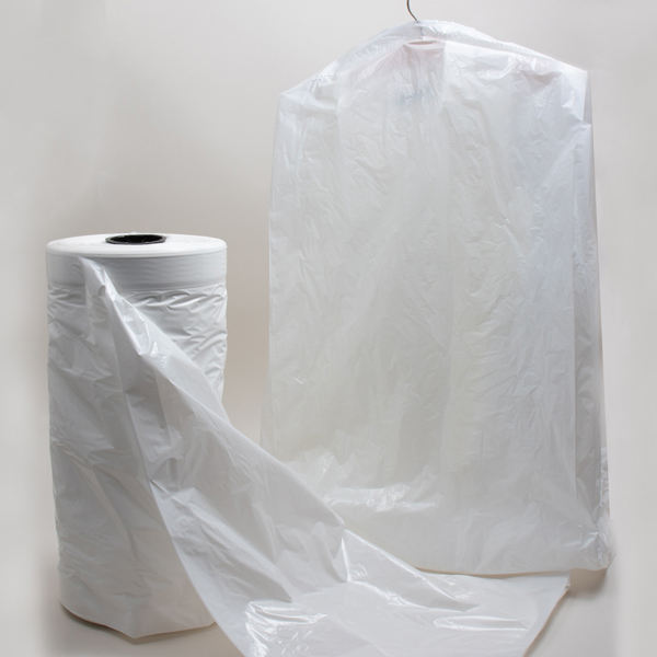 Garment Cover Transparent Plastic Poly Bag Laundry Dry Cleaning Garment Duffel Plastic Packaging Bags On Roll For Clothing