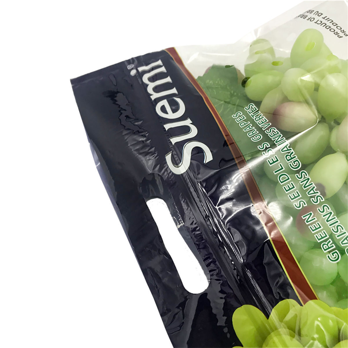 Factory Wholesale Plastic Grapes Packaging Bag With Air Holes Micro Perforation Zip Lock