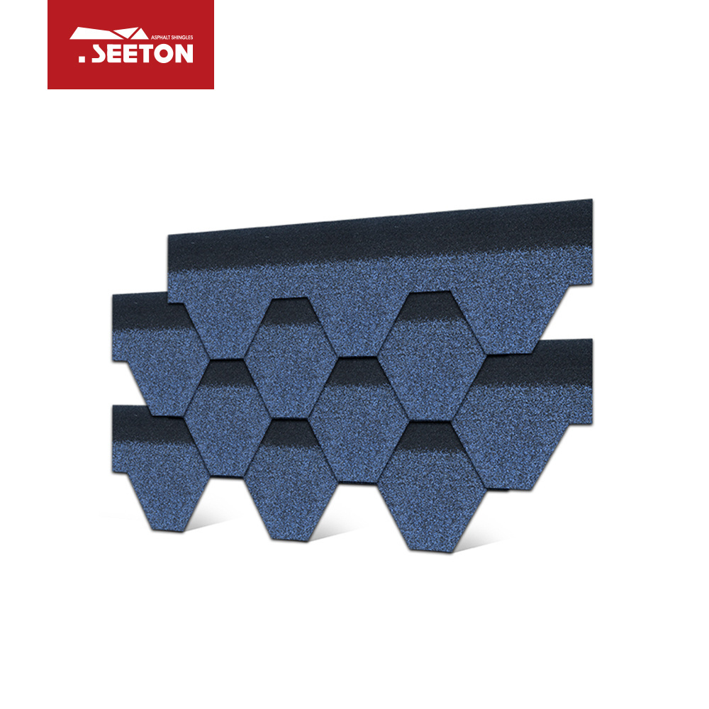 hexagon tile asphalt roofing shingles