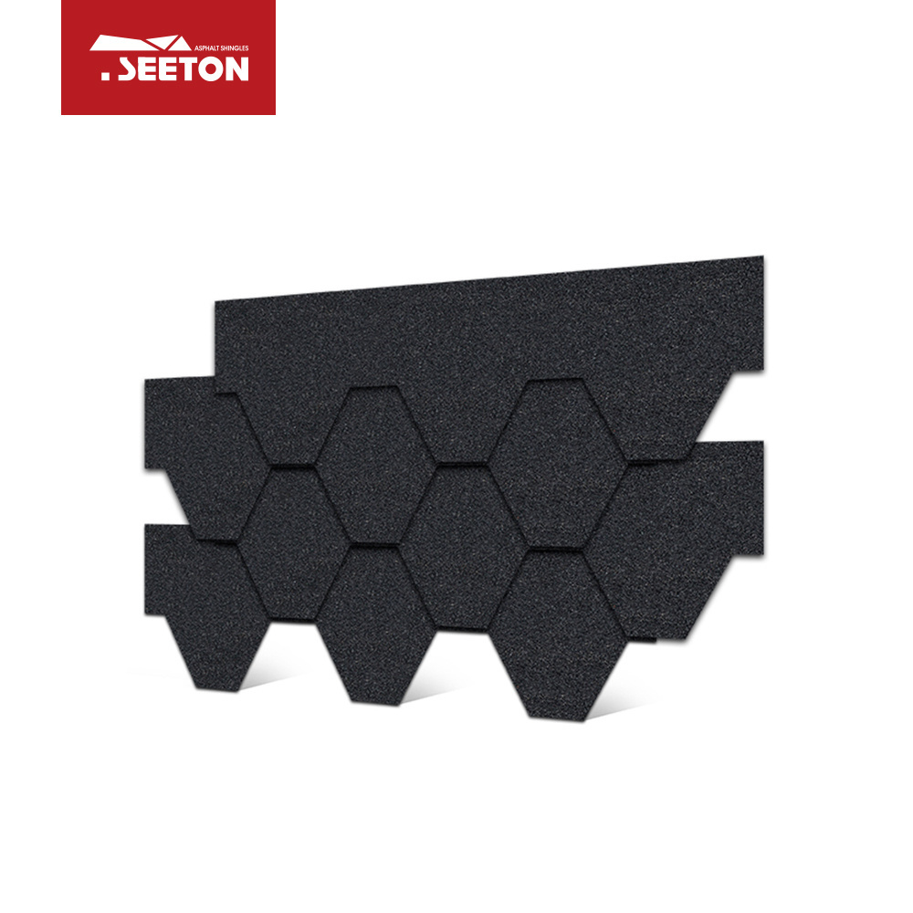 green  tile asphalt shingles hexagon tile