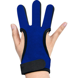 Finger Bow And Arrow Sports Protective Tool Finger Archery 3 Finger Gloves In Cheap Price Leather Arche