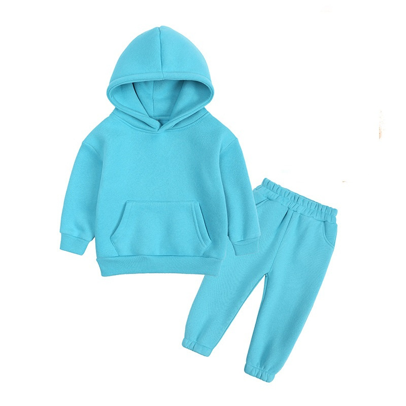 OEM Children Baby Clothes Girls Boys Clothing Sets Kid Tracksuits Sweat suits Sets Hoodies for kids Plain tracksuit for kids