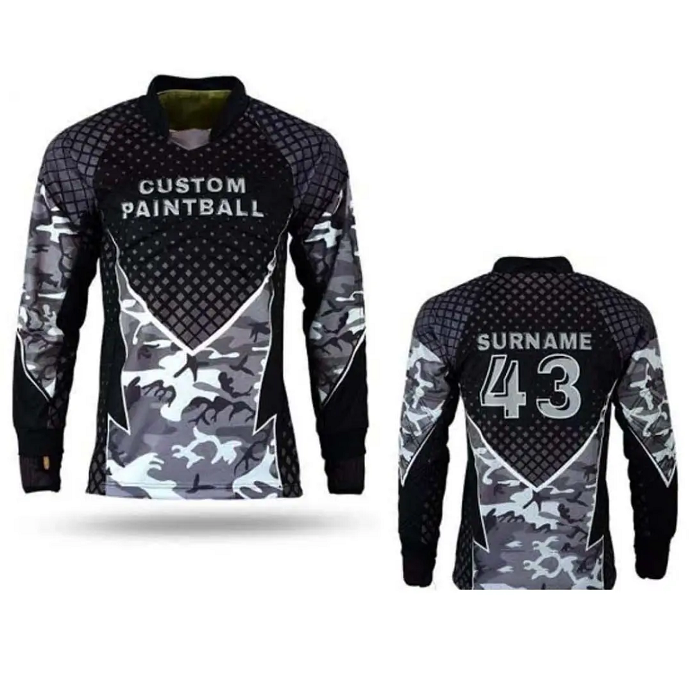 2024 Lightweight New Premium Design Paintball Jersey With Quick Drying Technology And Adjustable Cuffs For A Perfect Fit