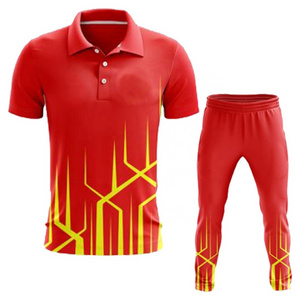 factory wholesale Cricket Uniform 2023 Customized Sublimation Cricket Kit Uniform Set For Men full sleeve shirts