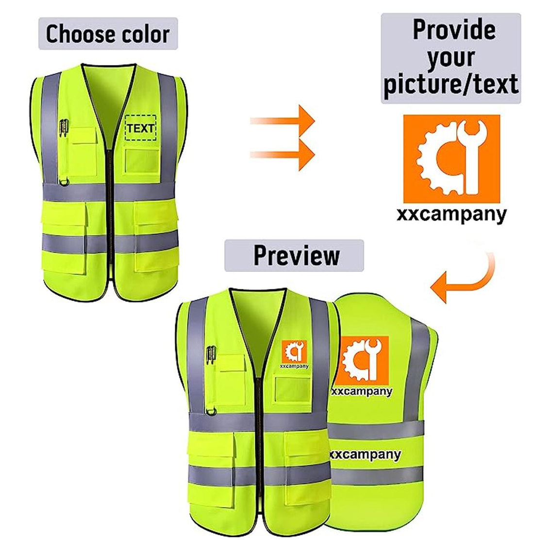 Safety Vest With Pockets Breathable Work Mens Puffer Vest Workwear Many Pockets Outwear Cotton Canvas Heavy Duty Men's Vest