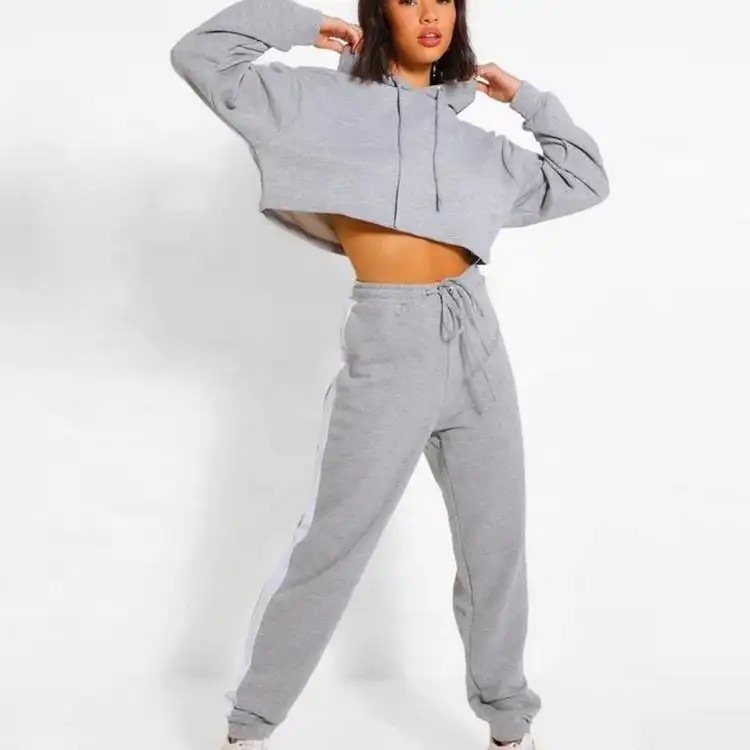 Wholesale Latest Custom Pink Crew Neck Sportswear High Quality Fashionable Comfortable Breathable Jogger Tracksuits & Sweat Suit