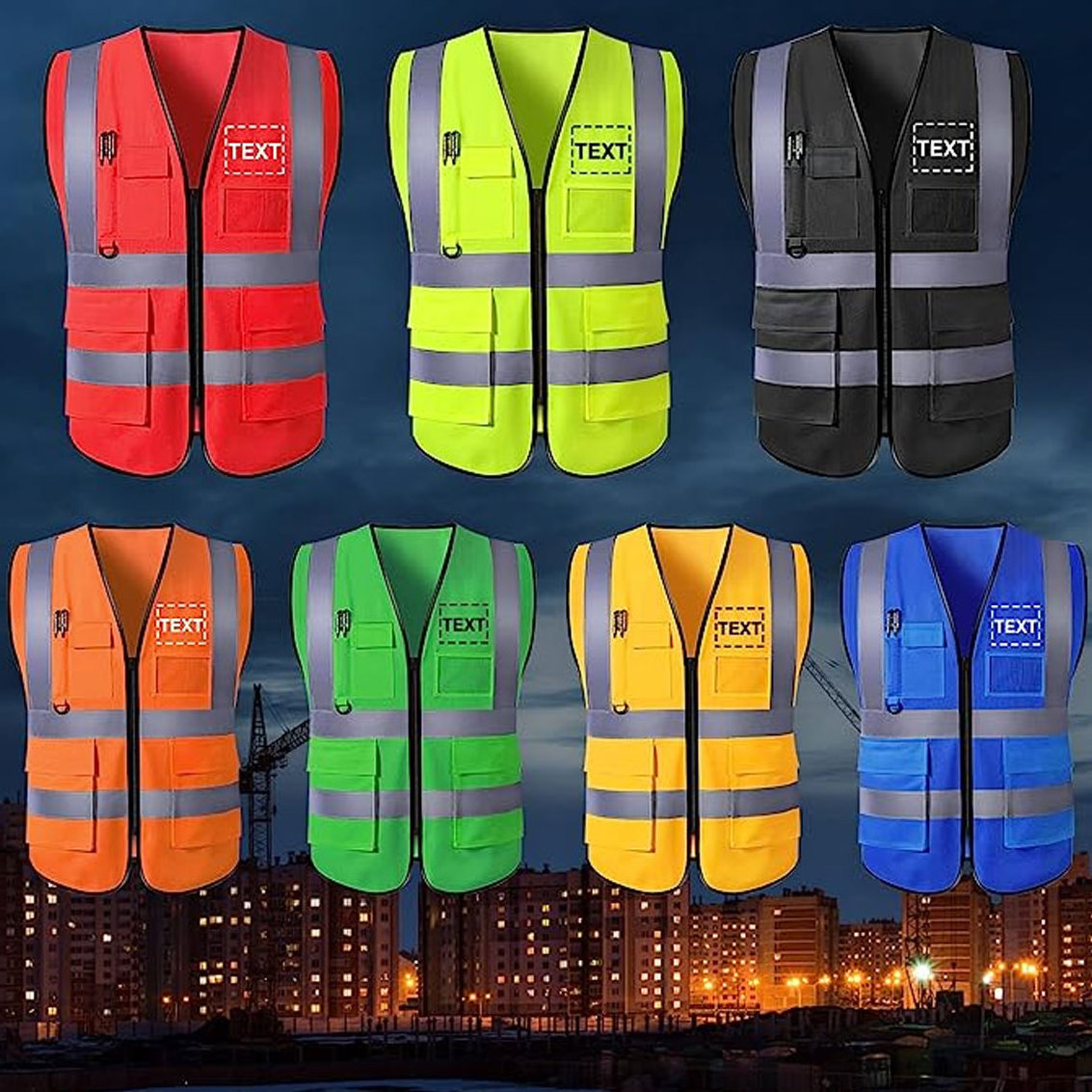 Safety Vest With Pockets Breathable Work Mens Puffer Vest Workwear Many Pockets Outwear Cotton Canvas Heavy Duty Men's Vest