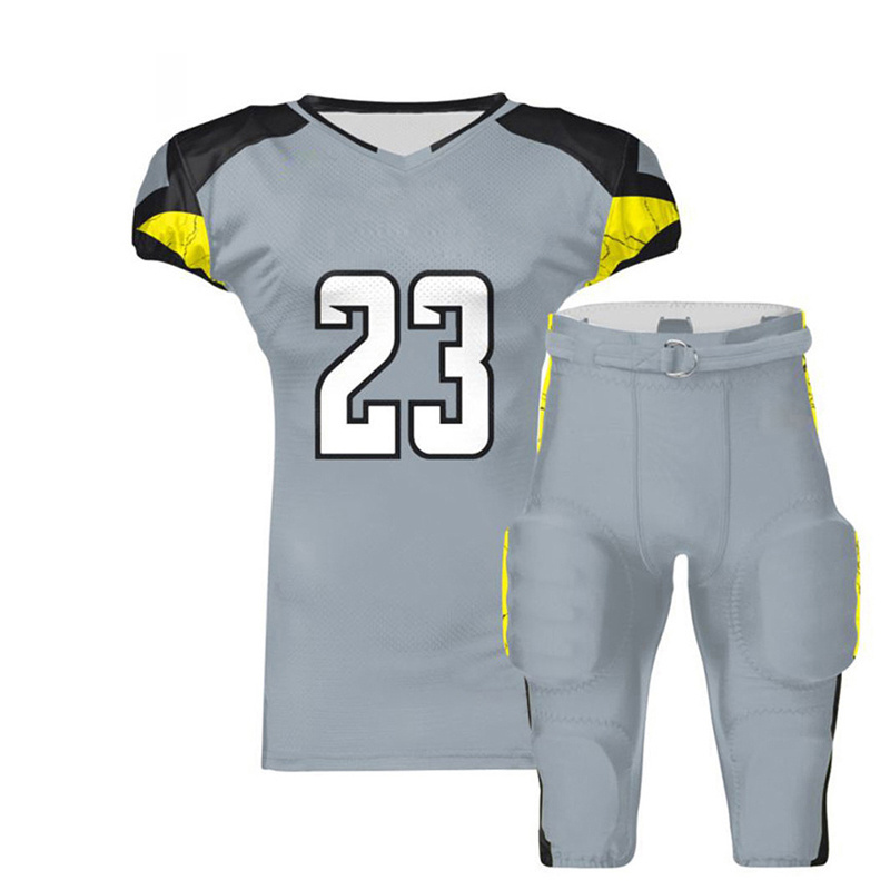 American Football Uniform With Full Sublimated American Flag and Camo Design Custom Team Player Name American Football Uniform