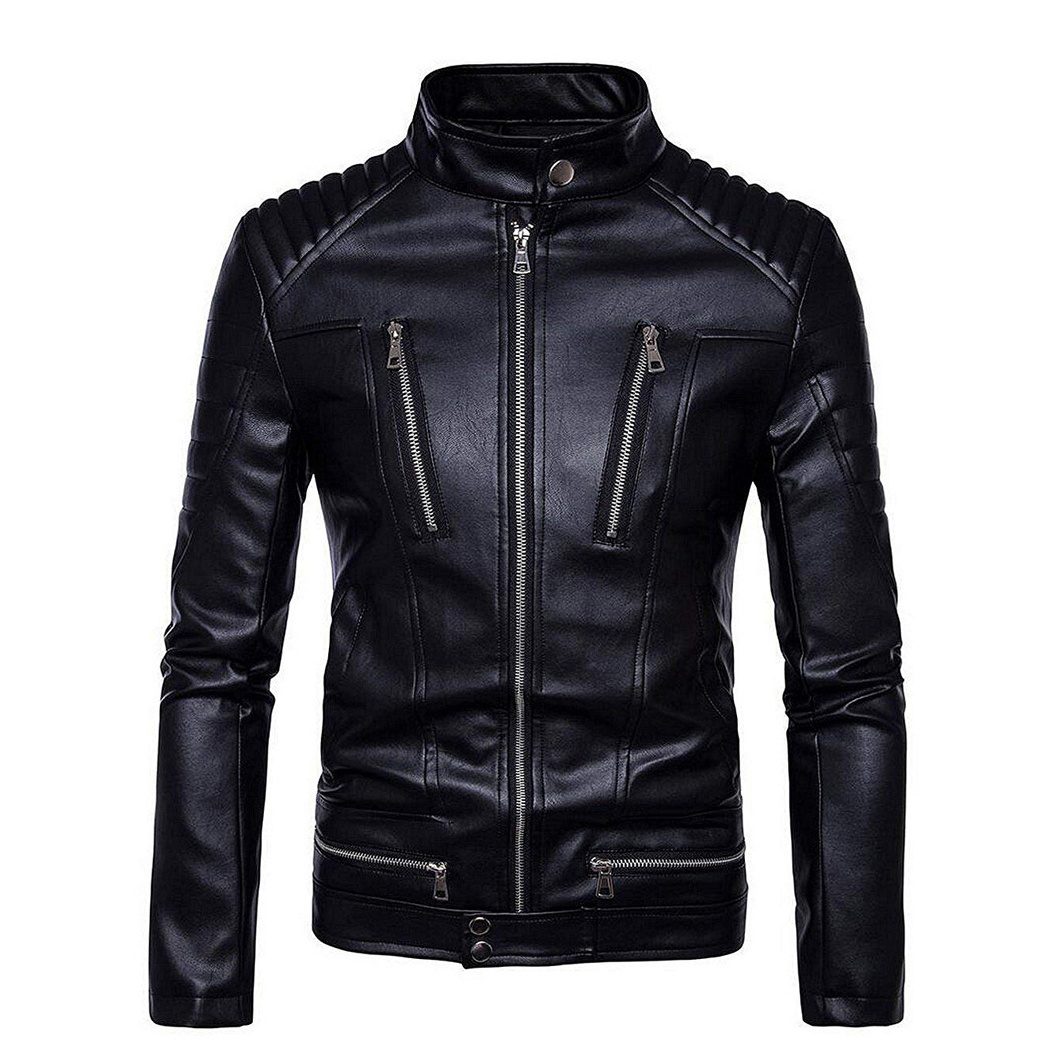 Leather Jackets Slim Fit Men Leather Jacket For Outdoor Use New Arrival Men's Motorbike Leather jacket Wholesale best selling