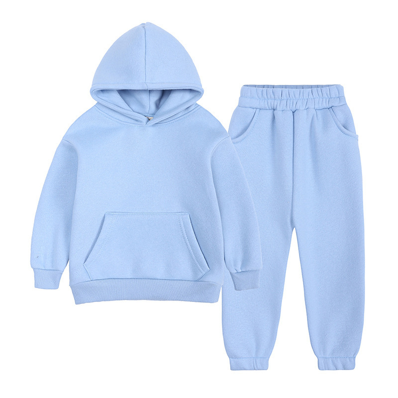 OEM Children Baby Clothes Girls Boys Clothing Sets Kid Tracksuits Sweat suits Sets Hoodies for kids Plain tracksuit for kids