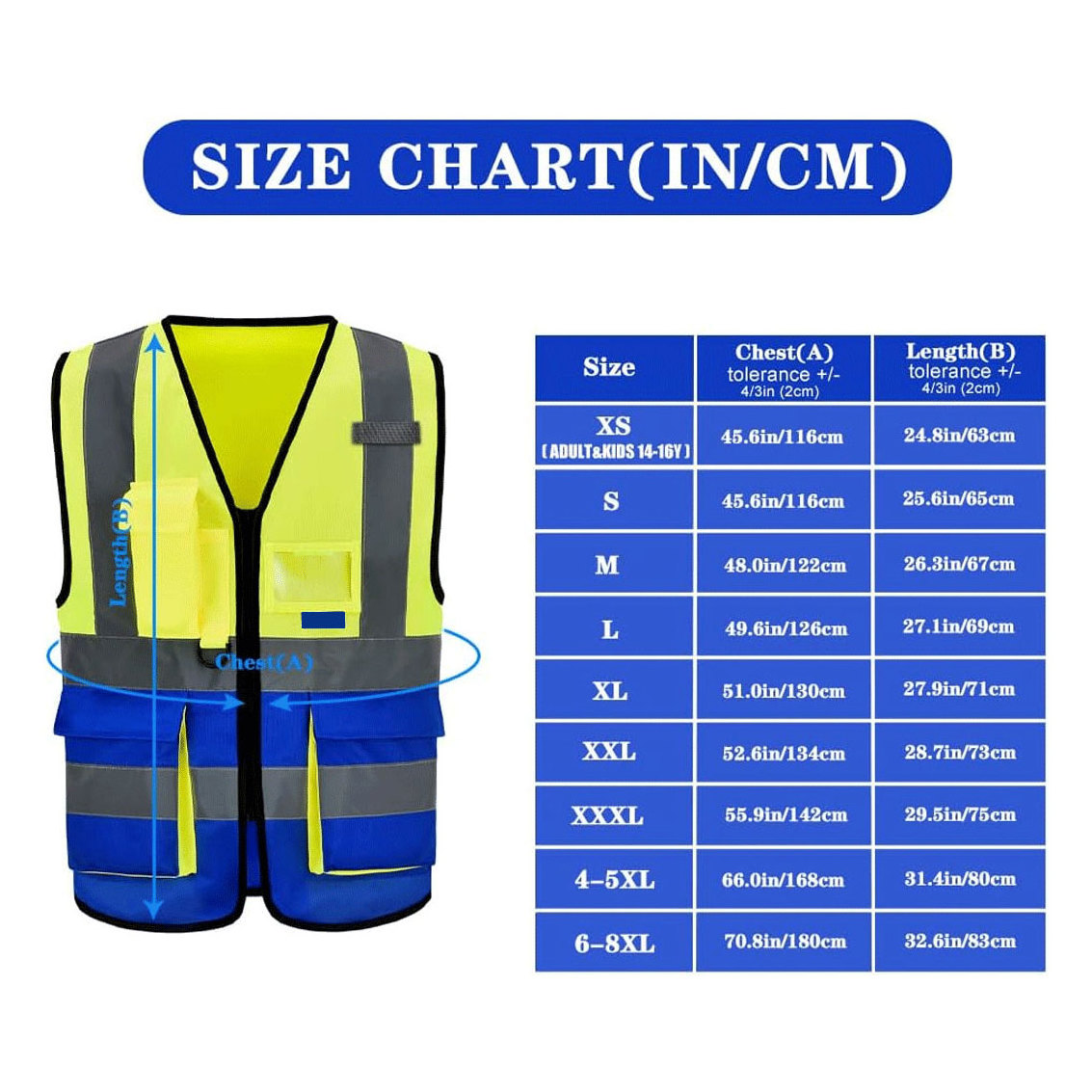 Workers With Printing Logos Hi Viz Visibility Reflective Safety Reflective Custom Printed Logo Men's Workwear Tool Unisex