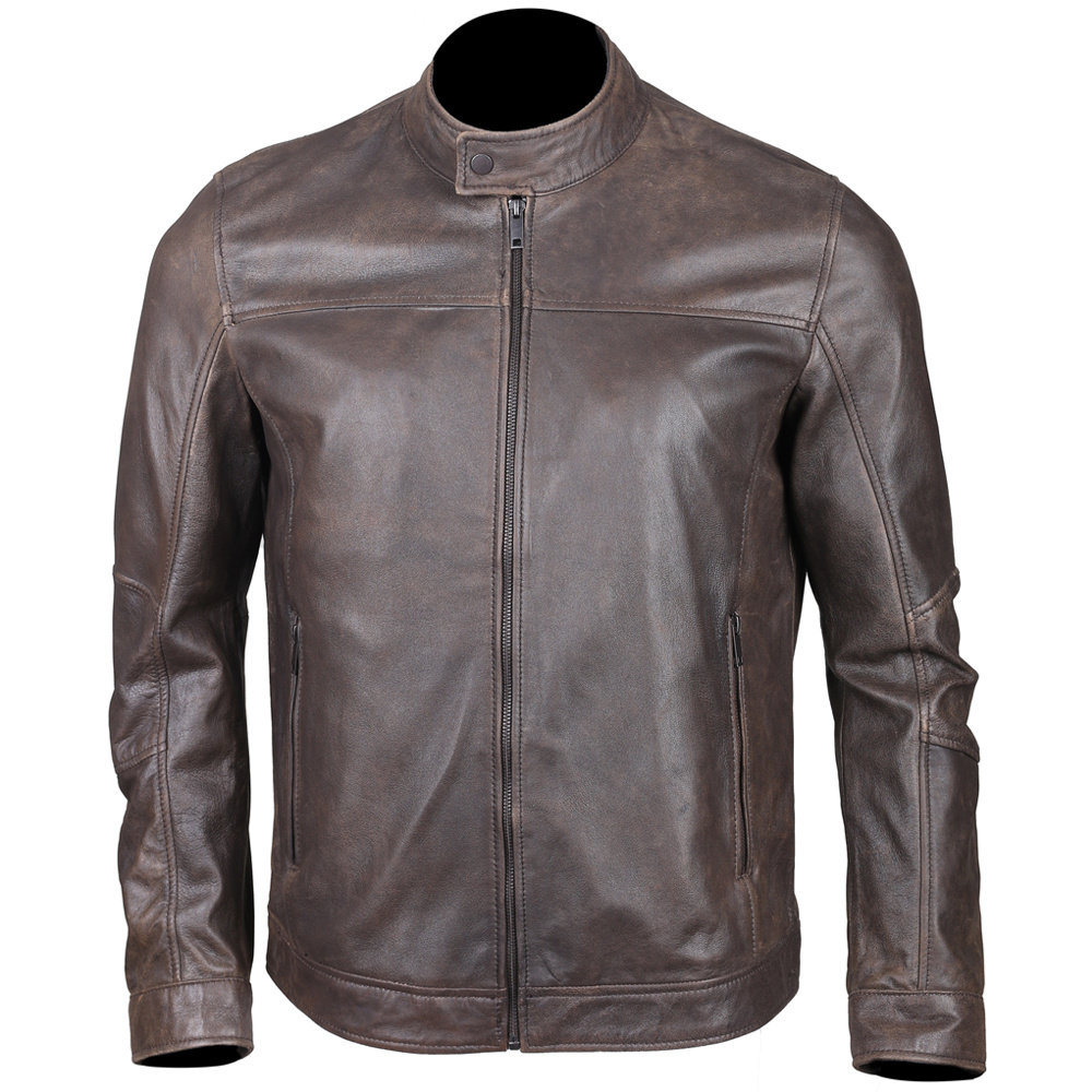 Leather Jackets Slim Fit Men Leather Jacket For Outdoor Use New Arrival Men's Motorbike Leather jacket Wholesale best selling