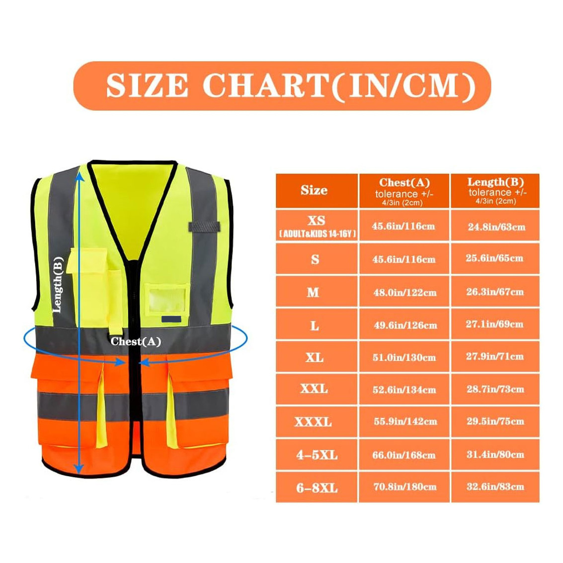 Breathable Polyester Reflective High Visibility Workwear Work Zipper Custom Logo High Visibility Reflective Safety Vest