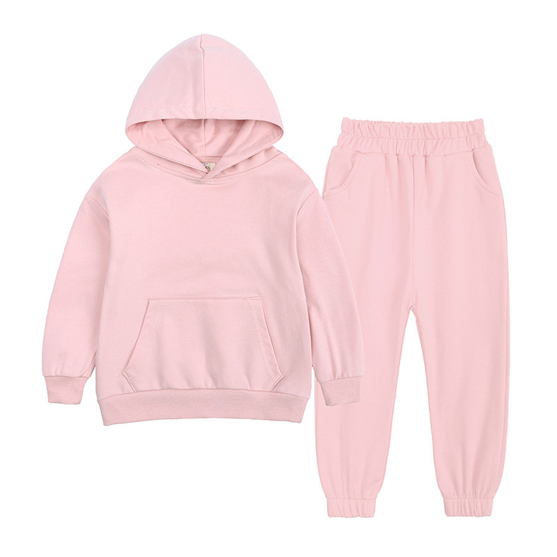 OEM Children Baby Clothes Girls Boys Clothing Sets Kid Tracksuits Sweat suits Sets Hoodies for kids Plain tracksuit for kids