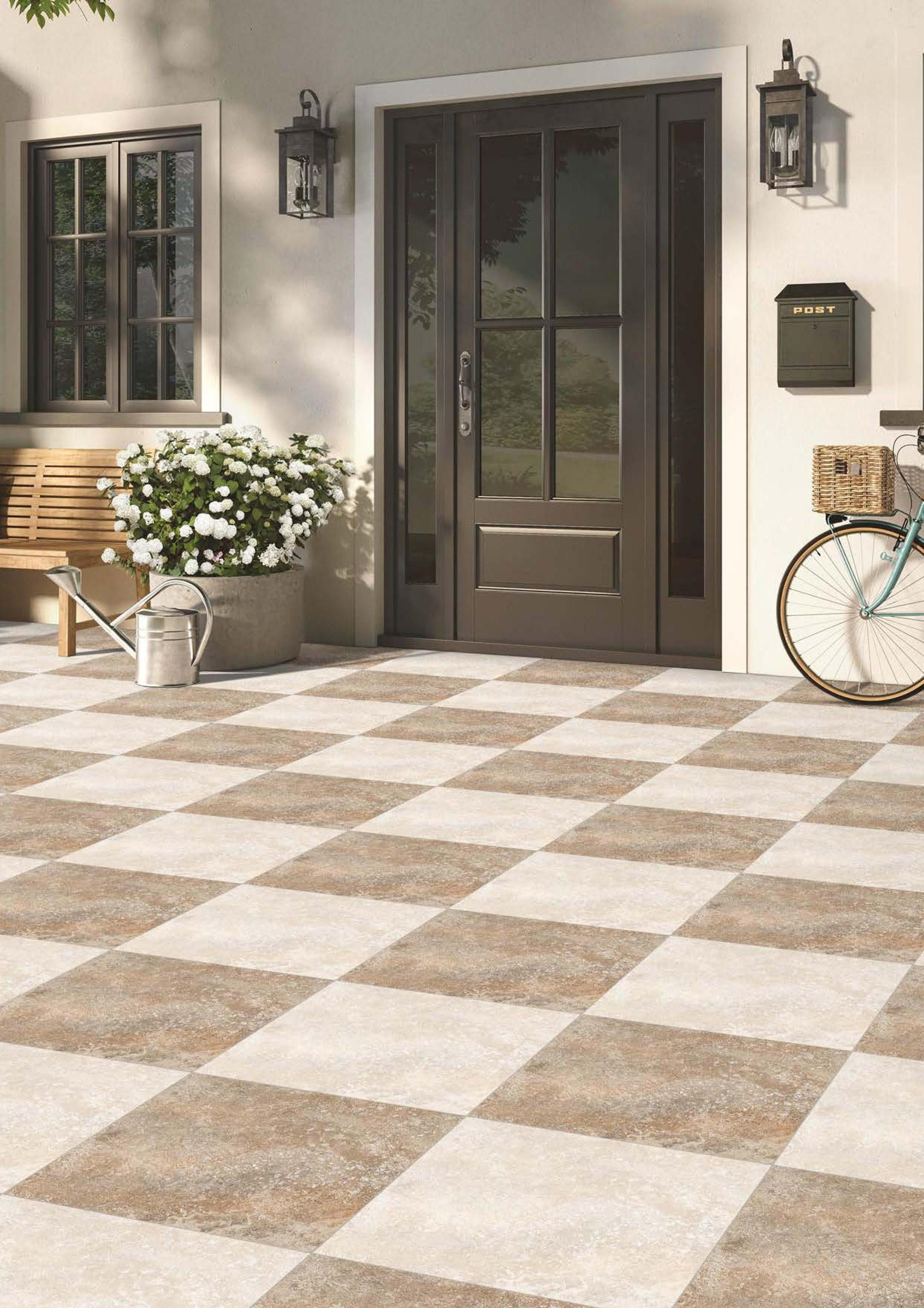 1.2cm Paver Decorative  Outdoor Stone Porcelain Floor Tile For Driveway