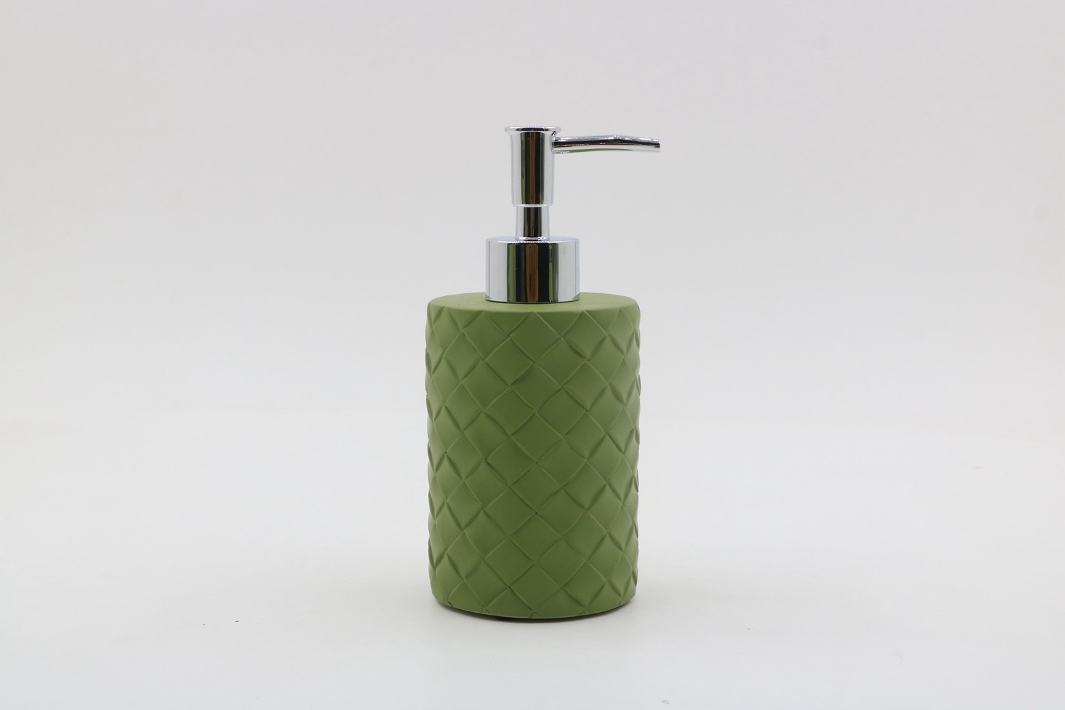 Aspire Green diamond check bathroom accessories bathroom set Lotion Dispenser Toilet Brush Holder