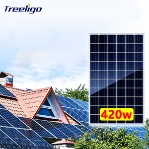 425 watt Solarpanel PV Module Black Frame Double Glass 182mm Topcon Half Cells Roof system Tier 1 Mono Solar Panels